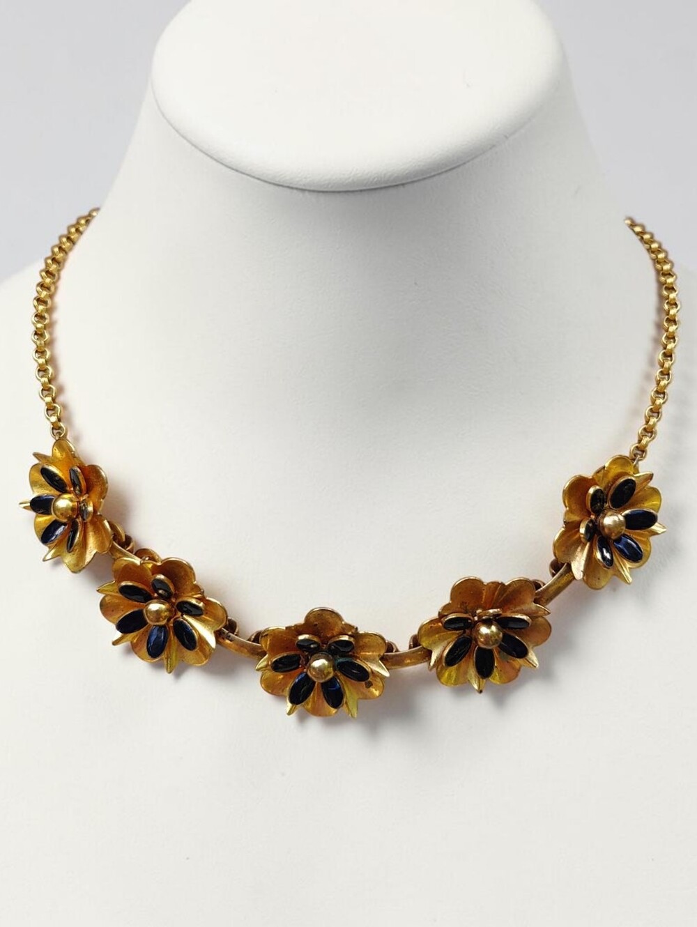Antique Victorian Flower Necklace